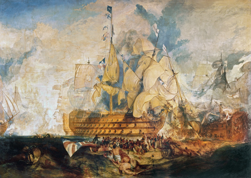 Die Schlacht bei Trafalgar de William Turner