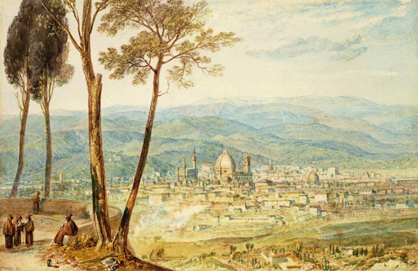 Florence from the road to Fiesole de William Turner