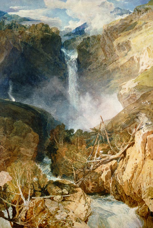The Great Falls of the Reichenbach de William Turner