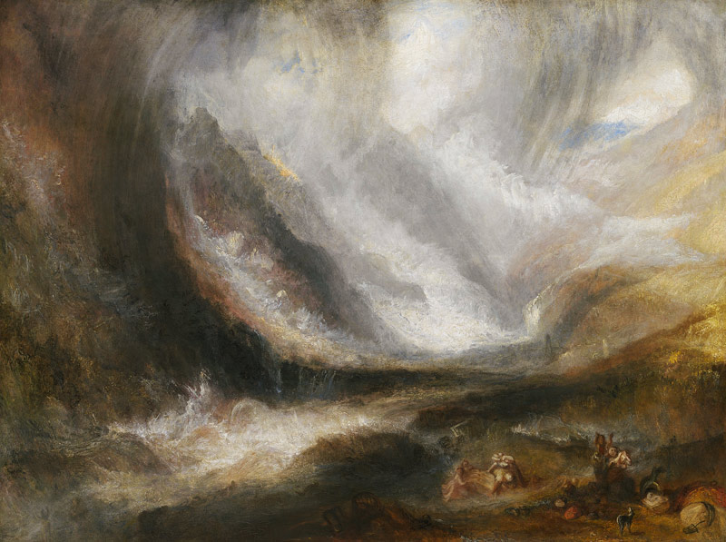Snowstorm. Avalanche and inundation de William Turner