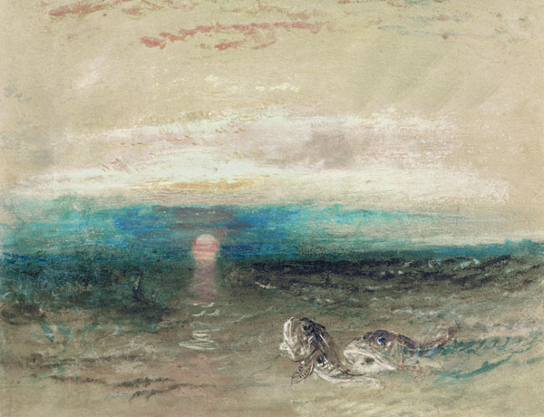 W.Turner, Sonnenuntergang über dem Meer de William Turner
