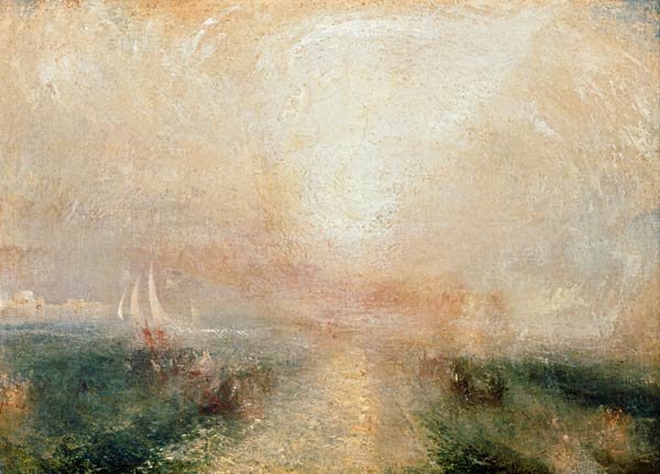 Yacht aproaching the Coast Canvas de William Turner