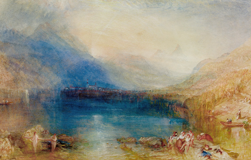 El Lago Zug de William Turner