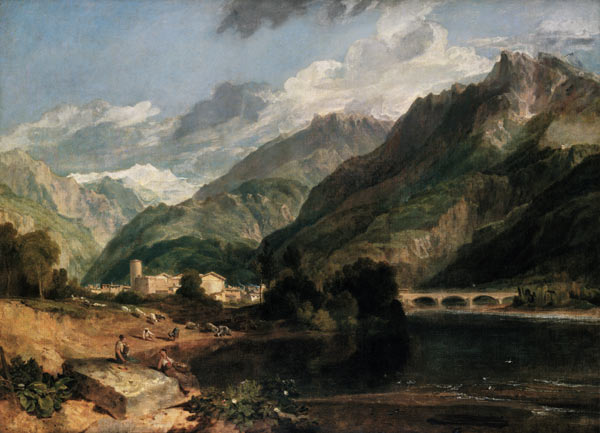 Bonneville (Savoyen) with Mont Blanc de William Turner