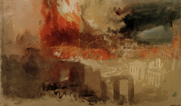 W.Turner / The Burning of Rome de William Turner