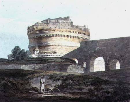 Castle of San Angelo, Rome  on de William Turner