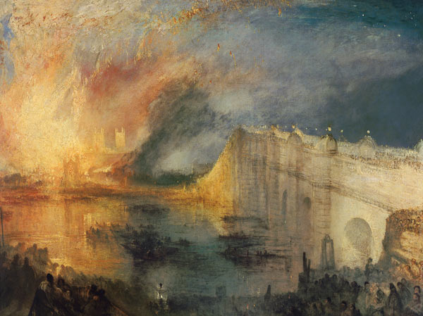 The Burning of the Houses of Parliament #1 de William Turner