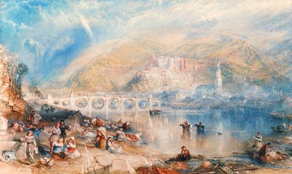 Heidelberg con el arco iris de William Turner