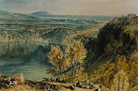 The Nemi lake de William Turner
