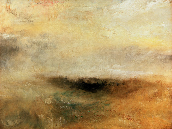 Seascape with Storm coming on de William Turner