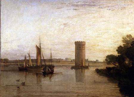 Tabley, the Seat of Sir J.F. Leicester, Bart.: Calm Morning de William Turner