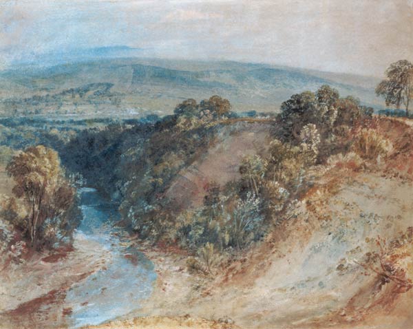 Valley of the Washburn, 1818 (w/c and gouache on paper) de William Turner