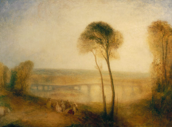 Landscape with Walton Bridges de William Turner