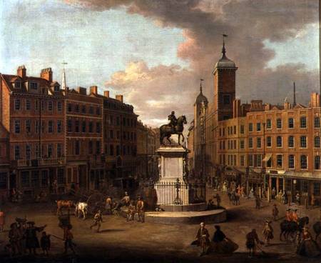 A View of Charing Cross and Northumberland House de Joseph Nickolls