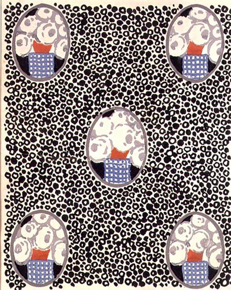 Design for printed textile, c.1920 de Joseph Percy Bilbie