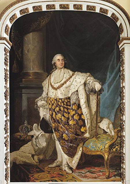 Louis XVI (1754-93) in Coronation Robes de Joseph Siffred Duplessis