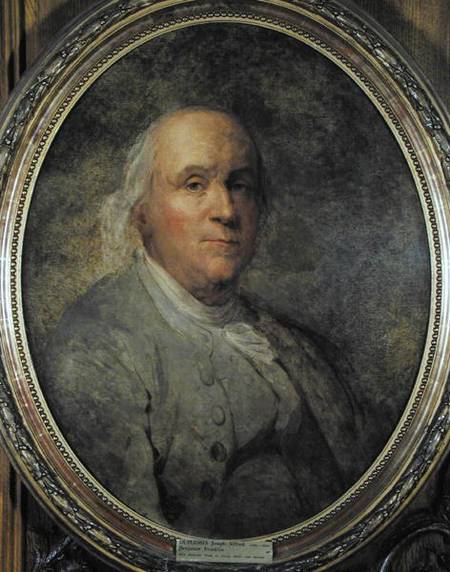 Portrait of Benjamin Franklin (1706-90) de Joseph Siffred Duplessis
