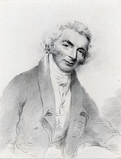 William Smyth (graphite & chalk on paper) de Joseph Slater