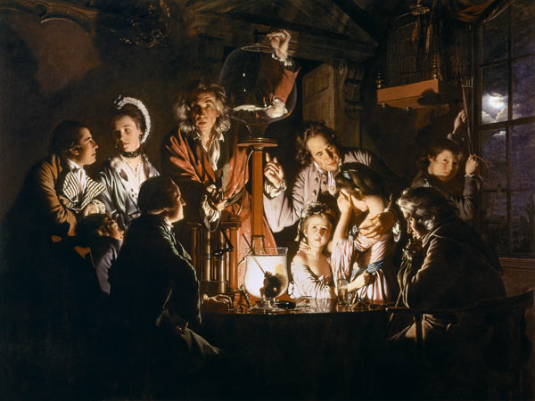 The Experiment with a bird in an airpump de Joseph Wright of Derby