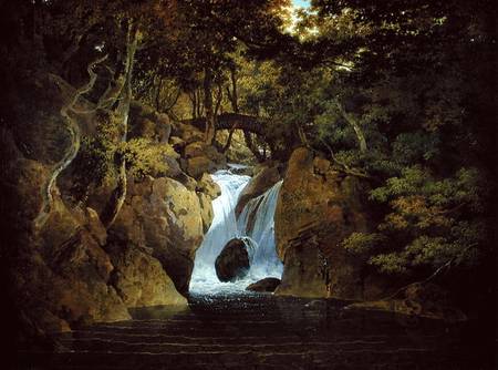 Rydal Waterfall de Joseph Wright of Derby