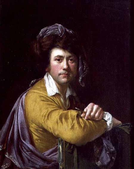 Self Portrait at the age of about Forty de Joseph Wright of Derby