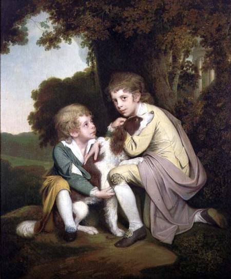Thomas and Joseph Pickford as Children de Joseph Wright of Derby