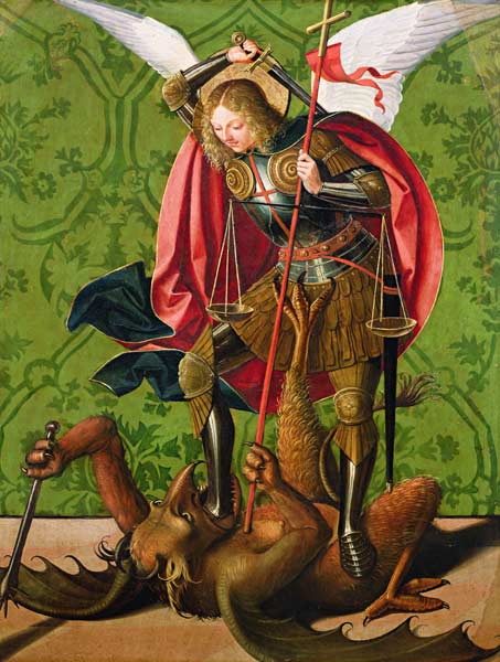 St. Michael Killing the Dragon de Josse Lieferinxe