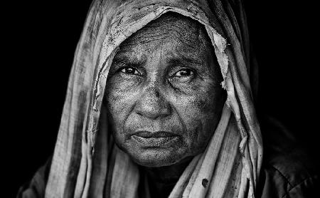 The sadness of a rohingya woman - Bangladesh