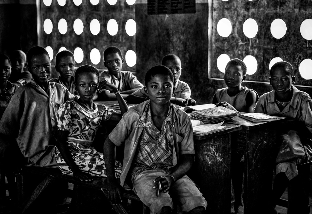 At school in Benin. de Joxe Inazio Kuesta Garmendia