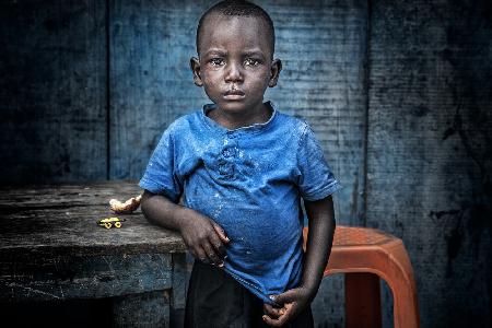 Boy in the streets of Accra - Ghana.