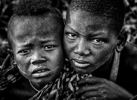 Surmi tribe children - Ethiopia