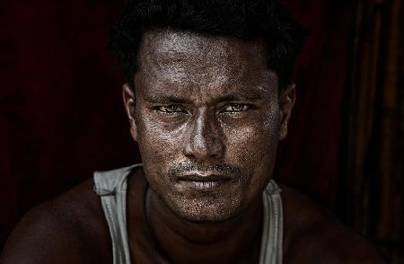 Portrait of a Rohingya refugee man - Bangladesh