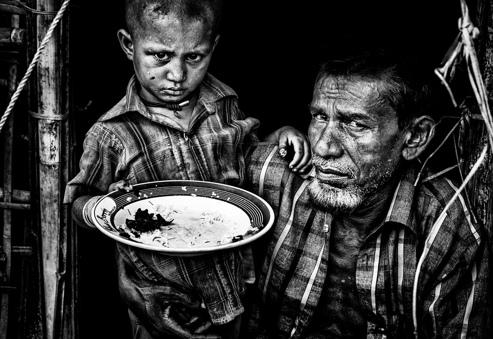 Rohingya refugee father and son - Bangladesh de Joxe Inazio Kuesta Garmendia