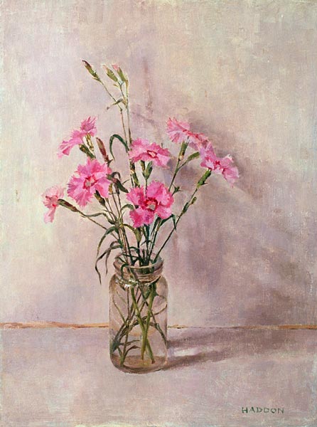 Rosas en un florero de cristal de Joyce  Haddon