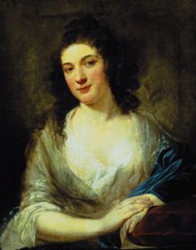 Portrait of the wife of the artist de Jozef Peszka