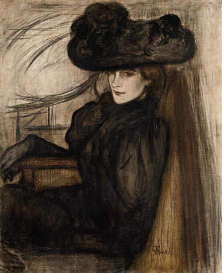 Lady with a black veil (MmeMazet) de József Rippl-Rónai