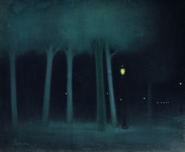 A Park at Night, c.1892-95 (pastel on canvas) de József Rippl-Rónai