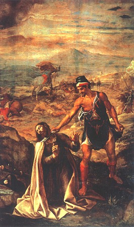 La decapitación de San Jacobo El Anciano  de Juan Fernandez de Navarrete