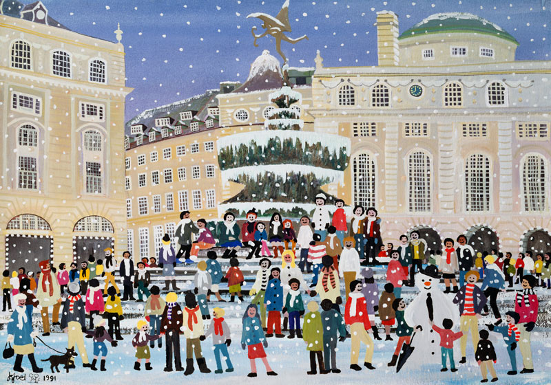 Piccadilly Snow Scene  de Judy  Joel