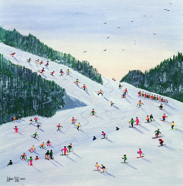 Ski-vening, 1995 (w/c)  de Judy  Joel