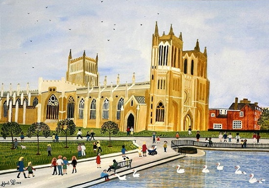 Bristol Cathedral and College Green de Judy  Joel