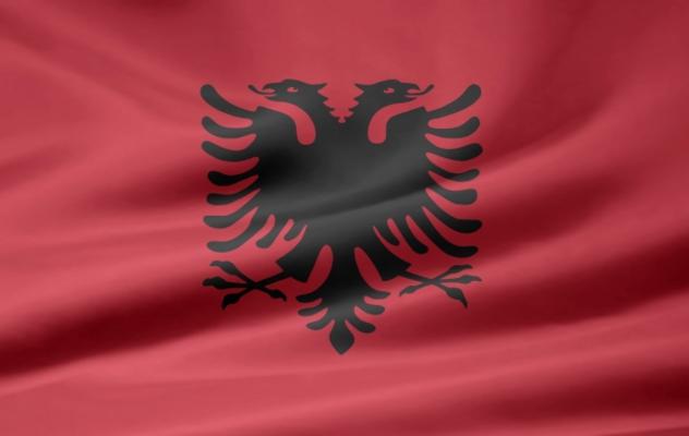 Albanische Flagge de Juergen Priewe