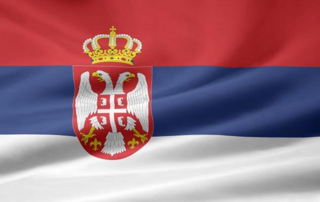 Serbische Flagge de Juergen Priewe