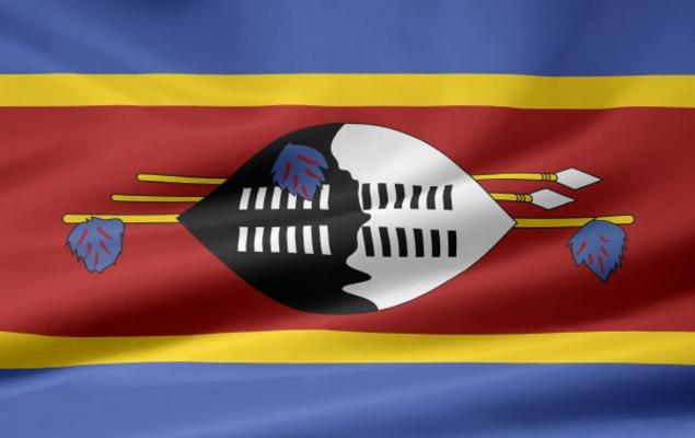 Swaziland Flagge de Juergen Priewe