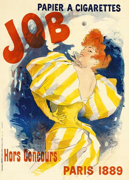 Poster for job cigarettes de Jules Chéret