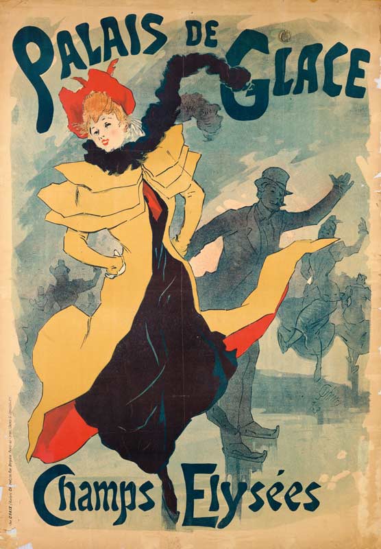 Art Nouveau poster palais de ice cream de Jules Chéret