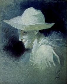 Portrait of the actor Georges Wague as a Pierrot. de Jules Chéret