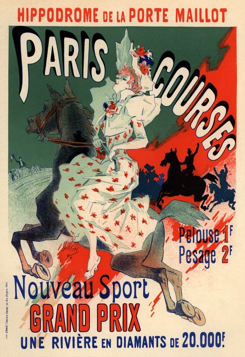 Hippodrome. Paris Courses (Poster) de Jules Chéret