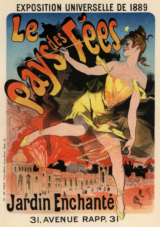 Le Pays des Fees (Poster) de Jules Chéret