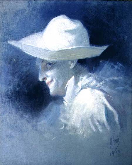 The Mime Artist Georges Wague as Pierrot de Jules Chéret